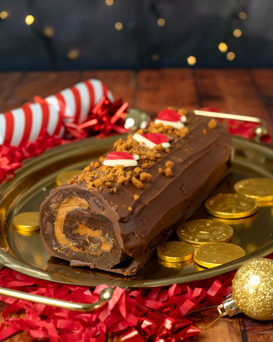 Biscoff Brownie Yule Log - Collection Only