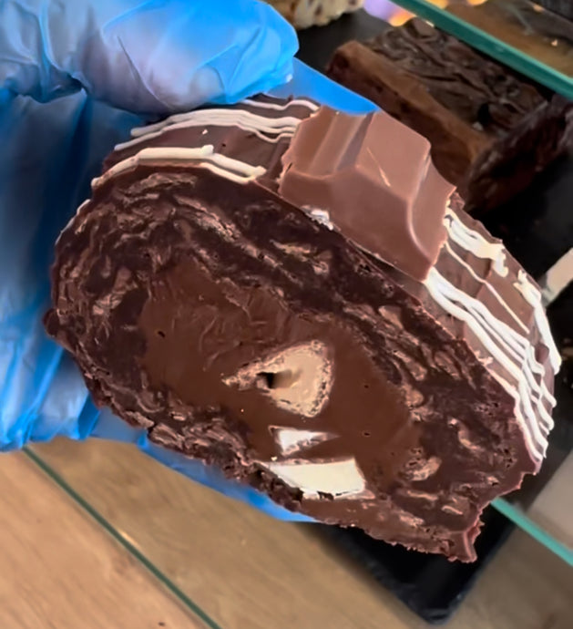 Nutella & Kinder Brownie Roll