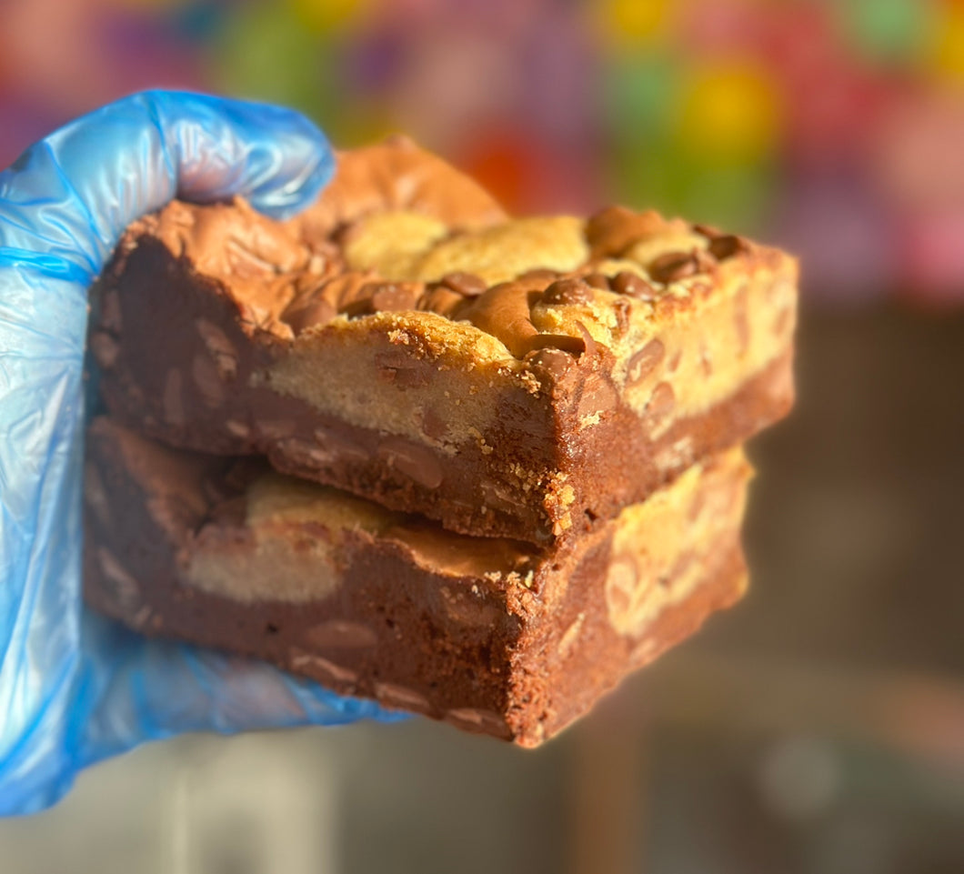 Cookie dough brownie