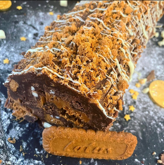 Biscoff Brownie Yule Log - COLLECTION ONLY